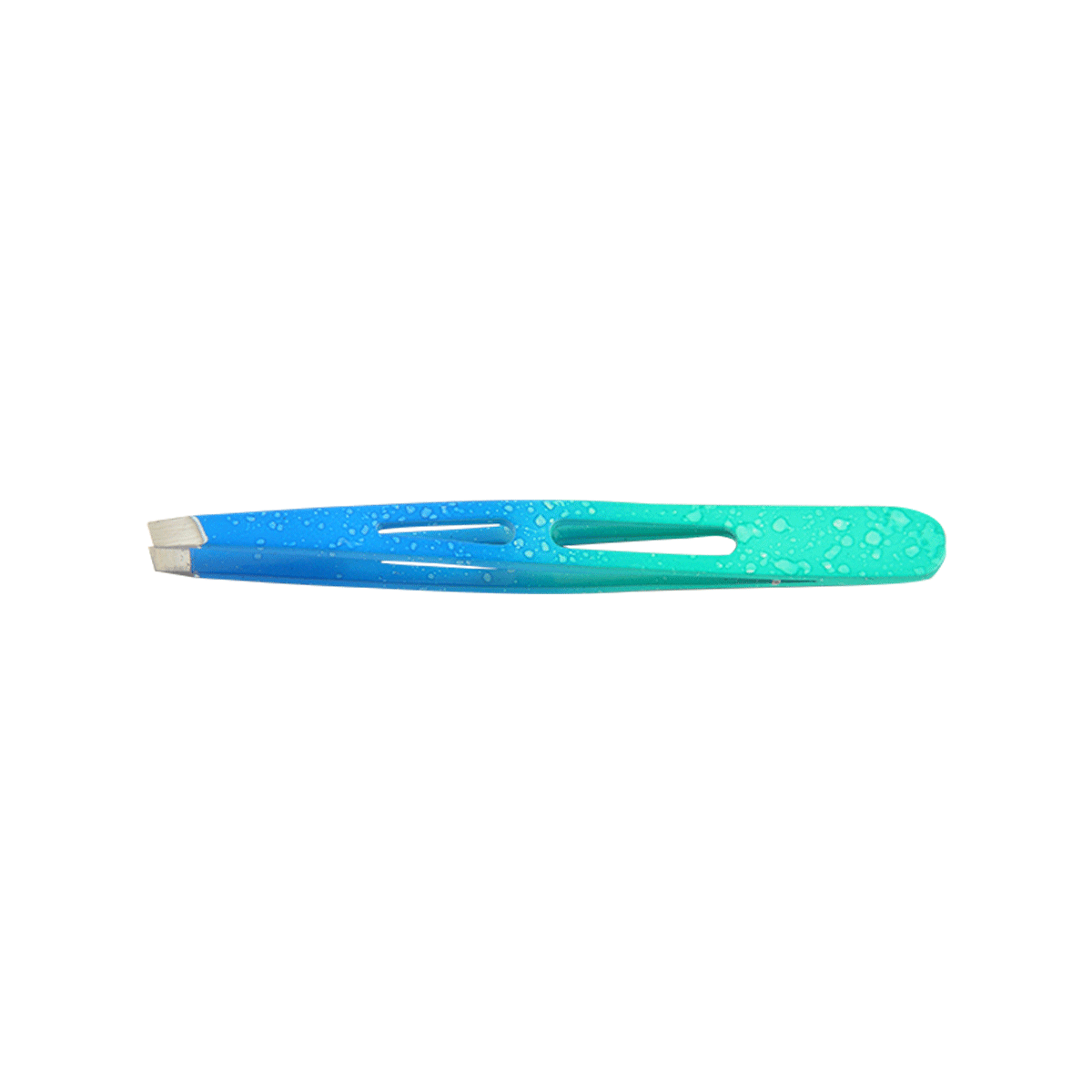 JI-2527 Teal Splash Eyebrow Tweezer - Image 1